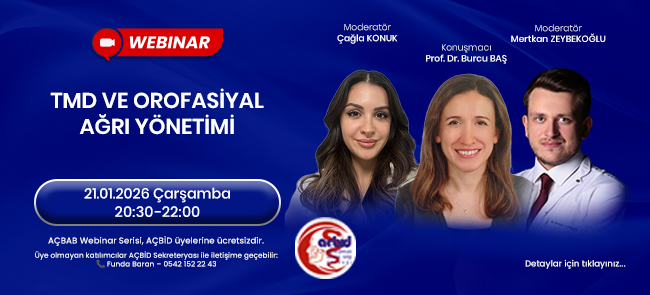 TMD VE OROFASİYAL AĞRI YÖNETİMİ TMD VE OROFASİYAL AĞRI YÖNETİMİ